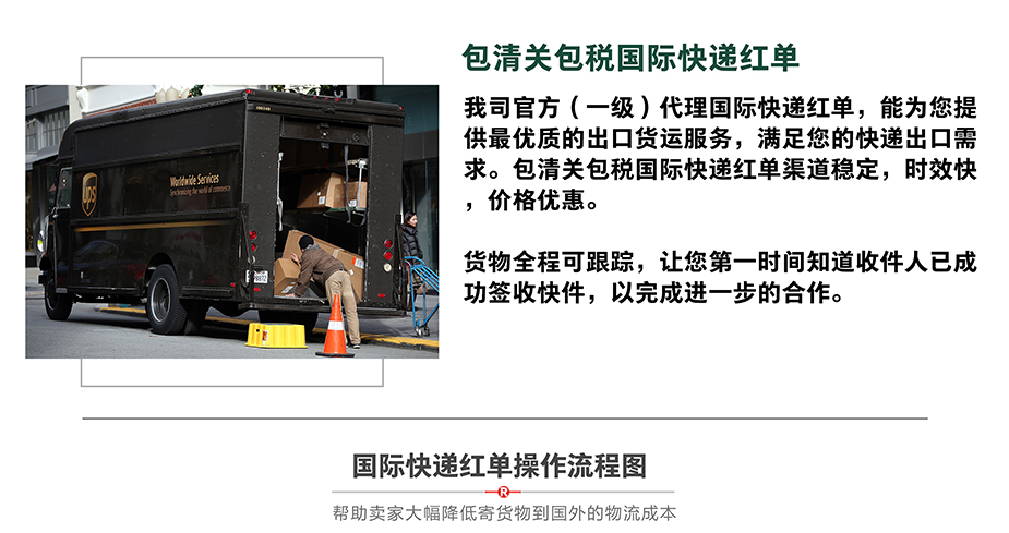 包清关包税香港UPS红单